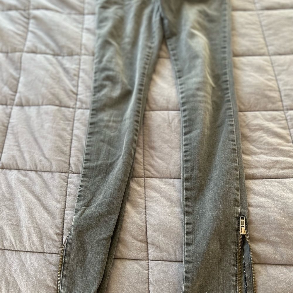 Anine Bing iron grey jeans with zippers - Picture 15 of 15